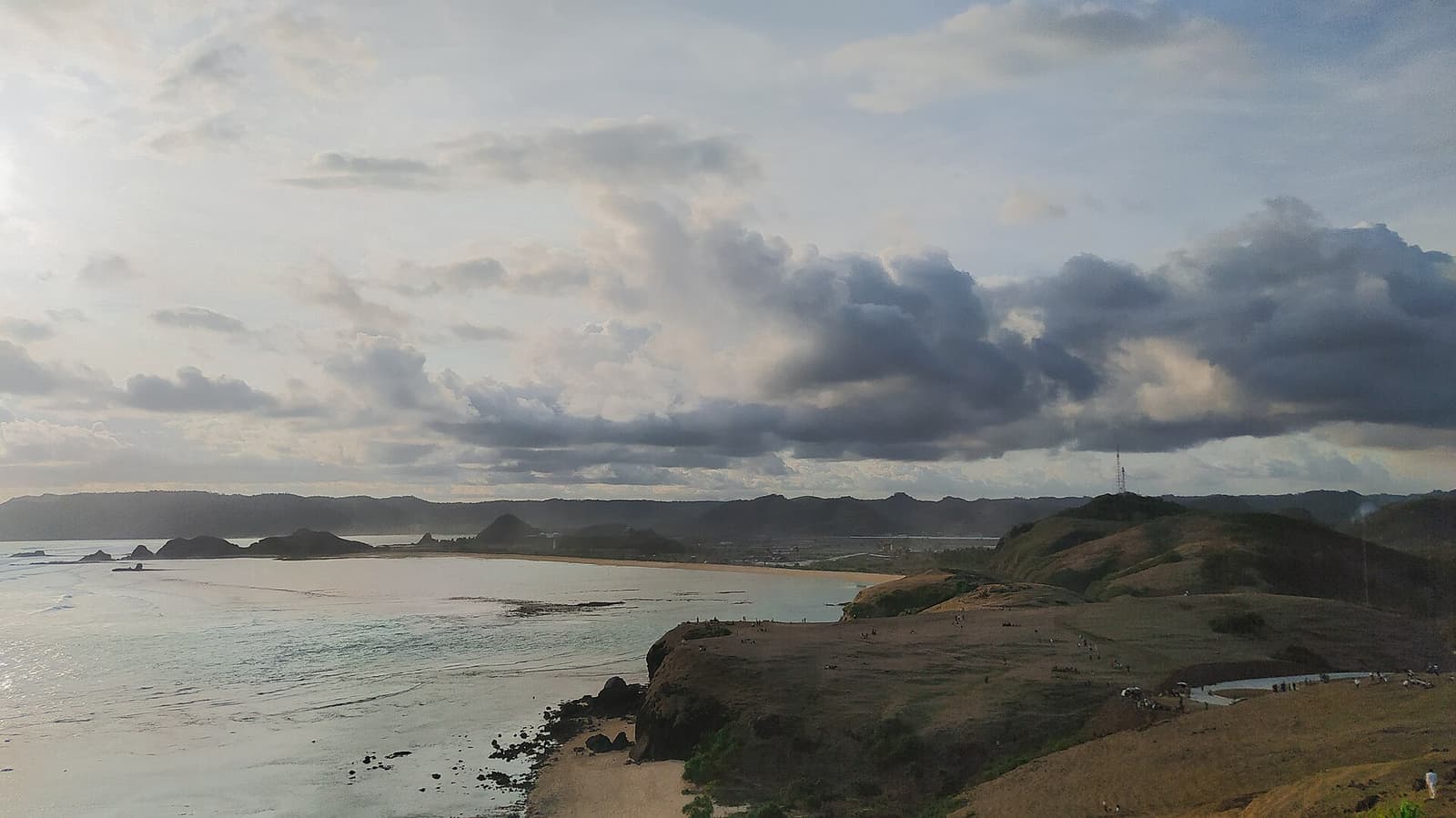 View from Bukit Merese over the bays of Lombok’s south coast